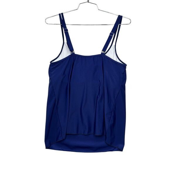 B2Prity Women's Size 16W Blue Tankini Swim Top - Picture 5 of 9